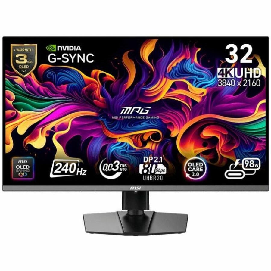 MSI MPG 322URX QD-OLED UHD 240Hz 32 inch Gaming Monitor