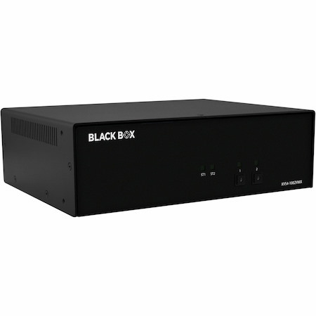 Black Box KVM Switch, NIAP 4.0 Certified - 2-Port, Single-Monitor, DisplayPort with MST, HDMI Out, CAC