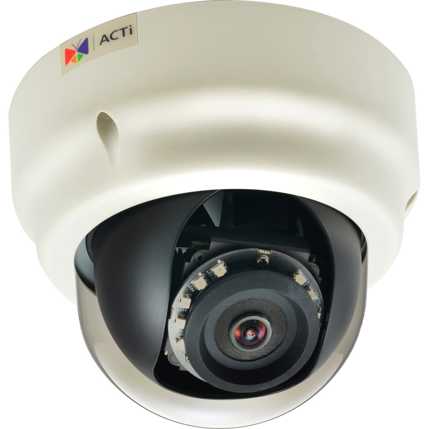 ACTi B51 5 Megapixel HD Network Camera - Color, Monochrome - Dome