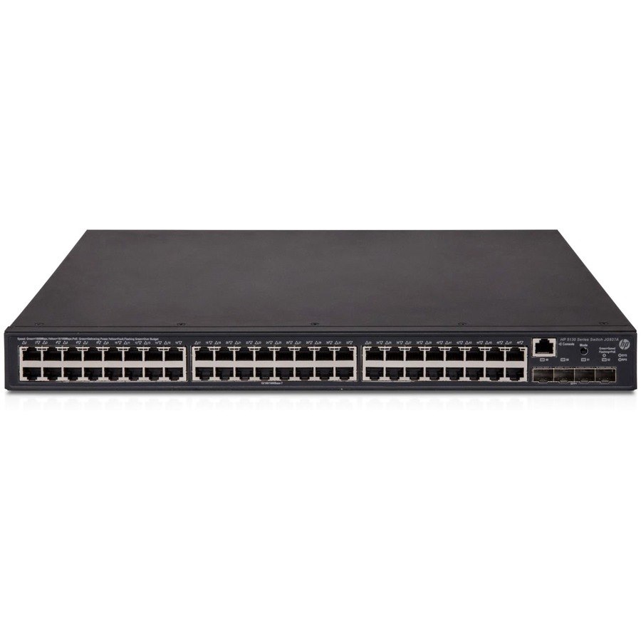 HPE 5130 EI 5130-48G-POE+-4SFP+ EI 48 Ports Manageable Layer 3 Switch - Gigabit Ethernet, 10 Gigabit Ethernet - 10/100/1000Base-T, 1000Base-X, 10GBase-X