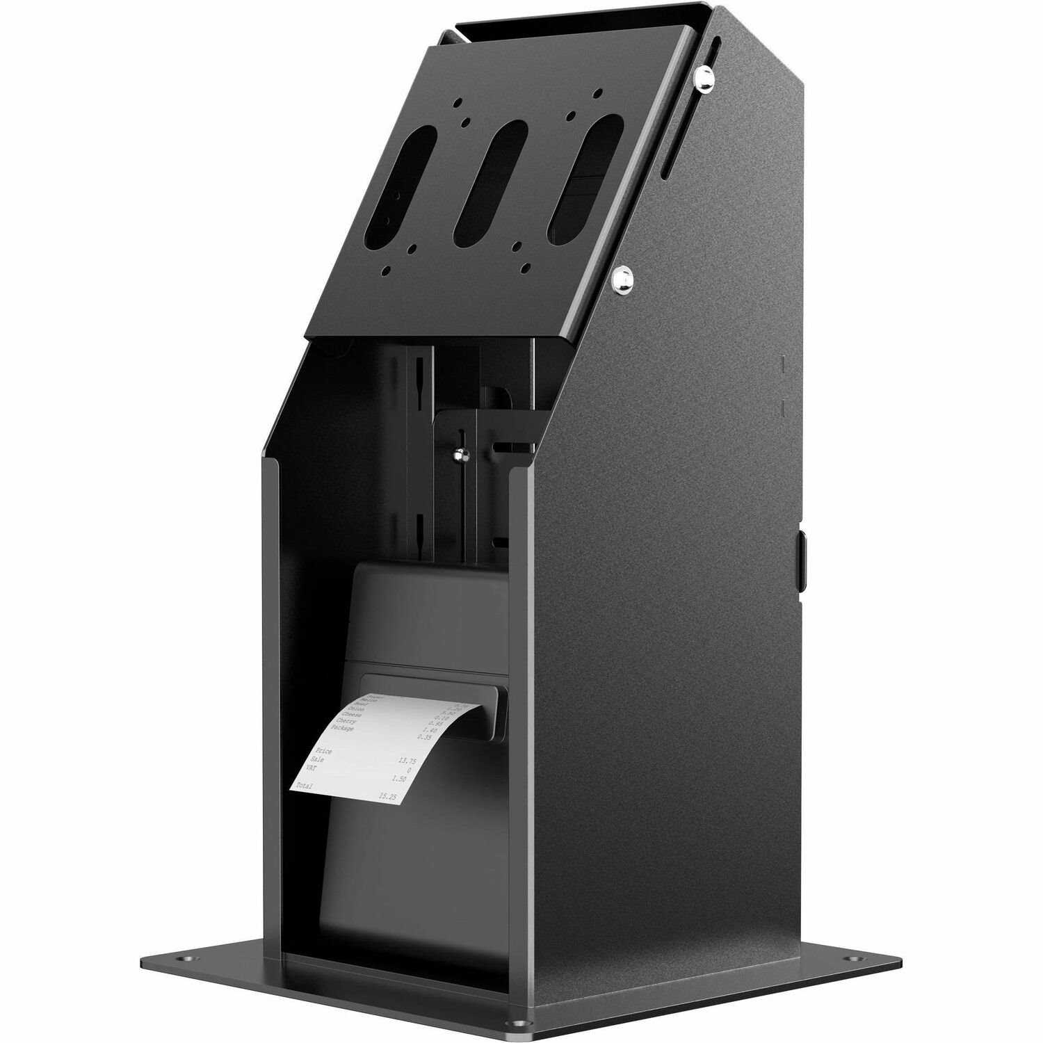 CTA Digital Self Service Kiosk with Printer Compartment and Storage (Black)