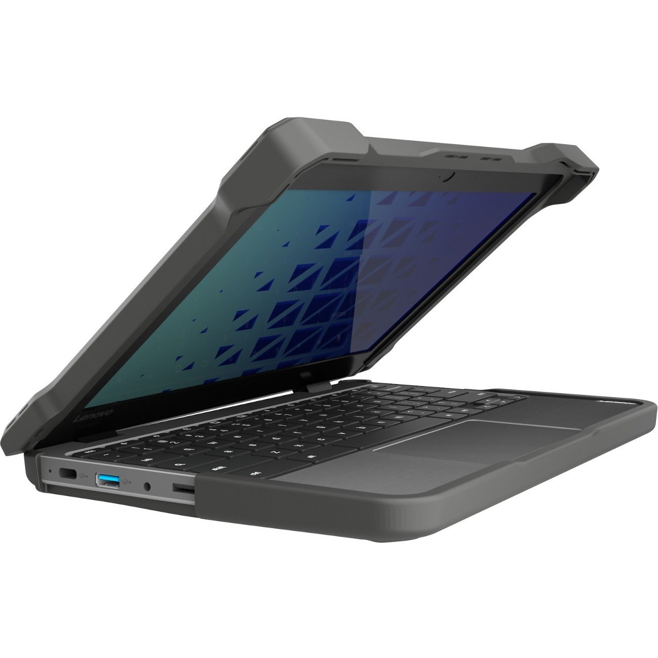 Extreme Shell-F Slide Case for HP Chromebook G9 and G8 Clamshell 11.6" (Gray/Clear)