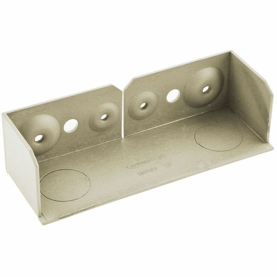 Hubbell Premise Wiring Metal Raceway, End Cap, HBL4750 Series, Ivory