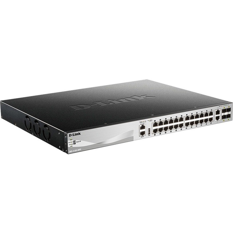 D-Link DGS-3130 DGS-3130-30PS 26 Poorten Beheer mogelijk Ethernetswitch - Gigabit Ethernet, 10Gigabit Ethernet - 1000Base-T, 10GBase-T, 10GBase-X