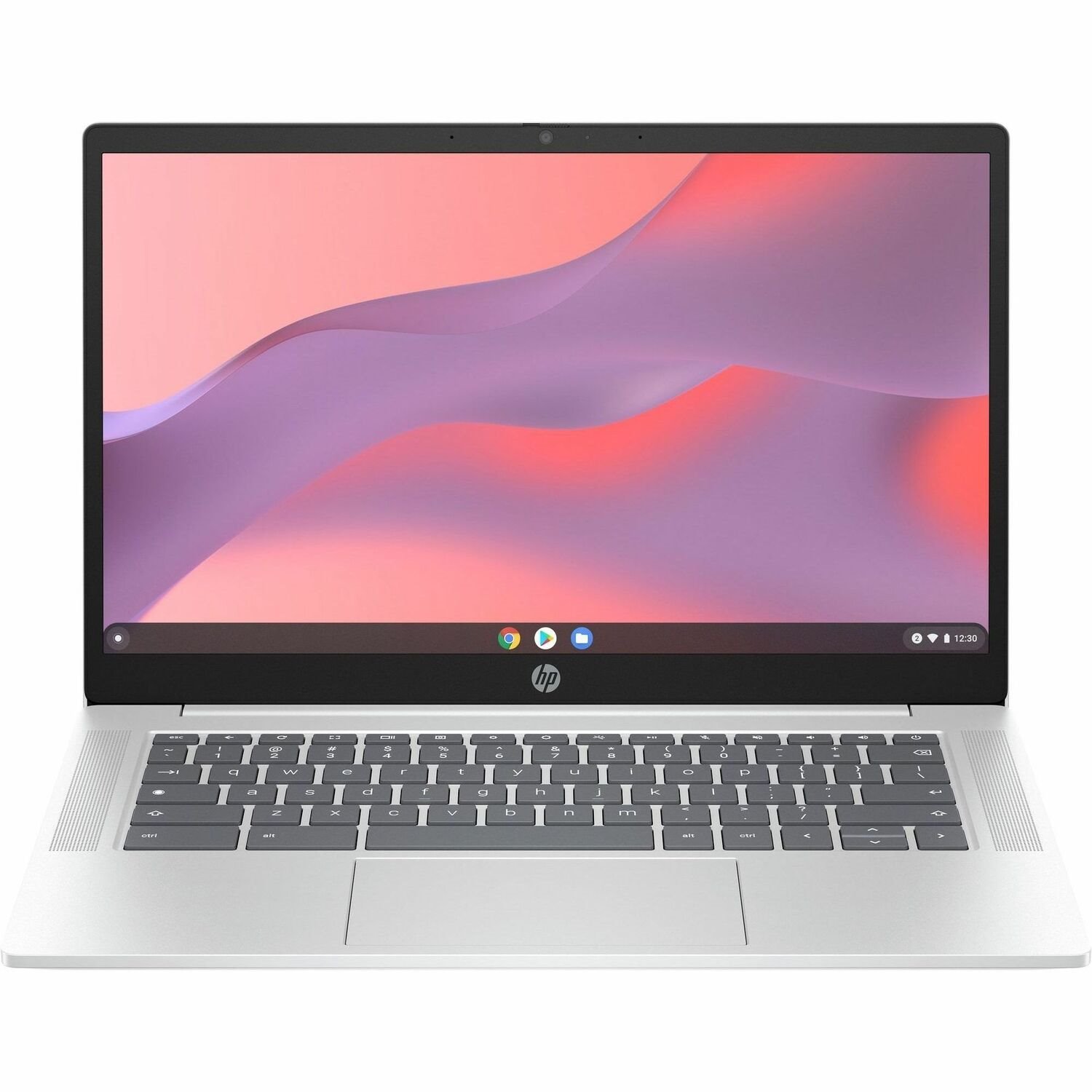 HP Chromebook 14a-nf0000 14a-nf0201ds 14" Touchscreen Chromebook - HD - Intel N-Series N100 - 4 GB - 128 GB Flash Memory - Glacier Silver