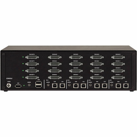 Black Box KVM Switch, NIAP 4.0 Certified - 4-Port, Quad-Monitor, DisplayPort, CAC