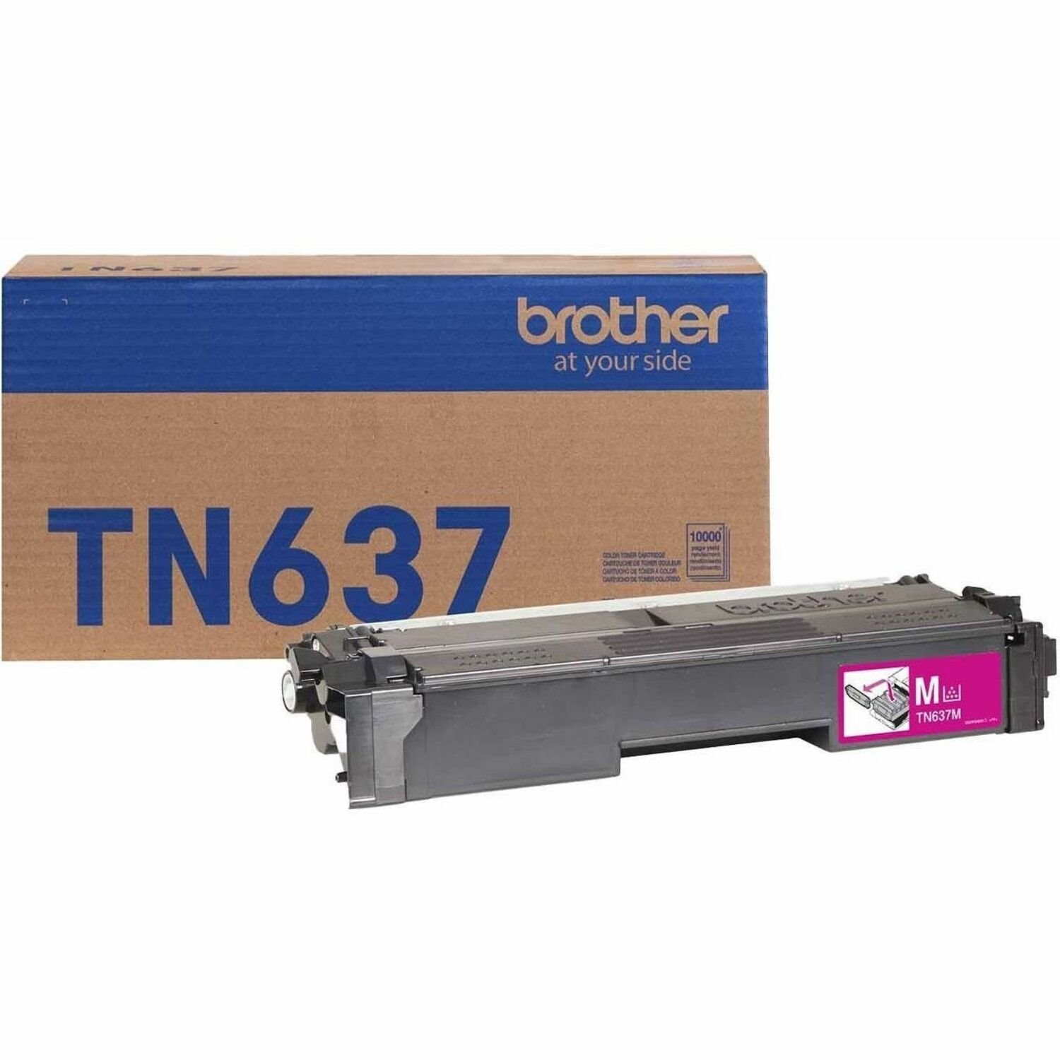 Brother TN637M Original Ultra High Yield Laser Toner Cartridge - Magenta Pack