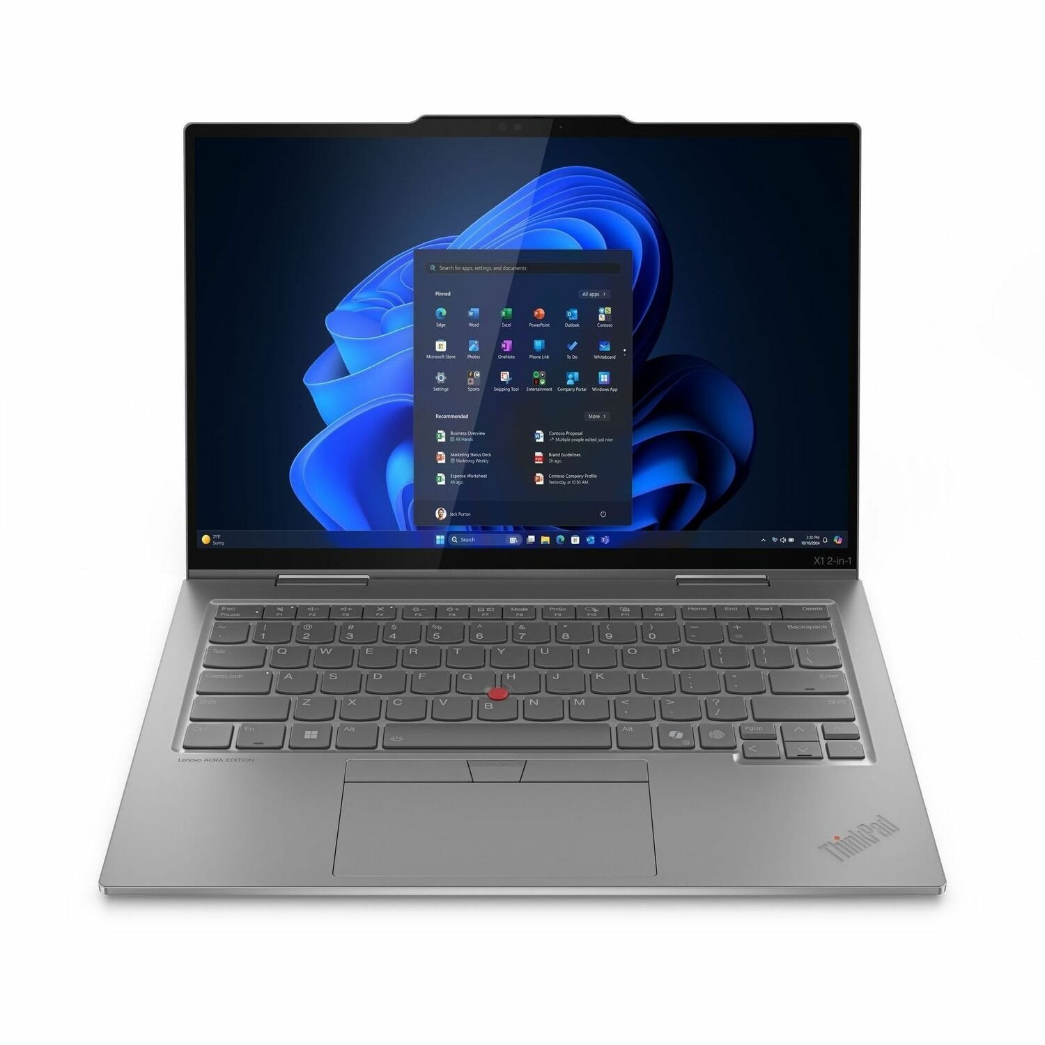 Lenovo Thinkpad X1 Gen 10 21NU0023UK 35.6 cm (14") Touchscreen Convertible Copilot+ PC 2 in 1 Notebook - 2.8K - Intel Core Ultra 7 258V - Intel Evo Platform - 32 GB - 1 TB SSD - English (UK) Keyboard - Grey