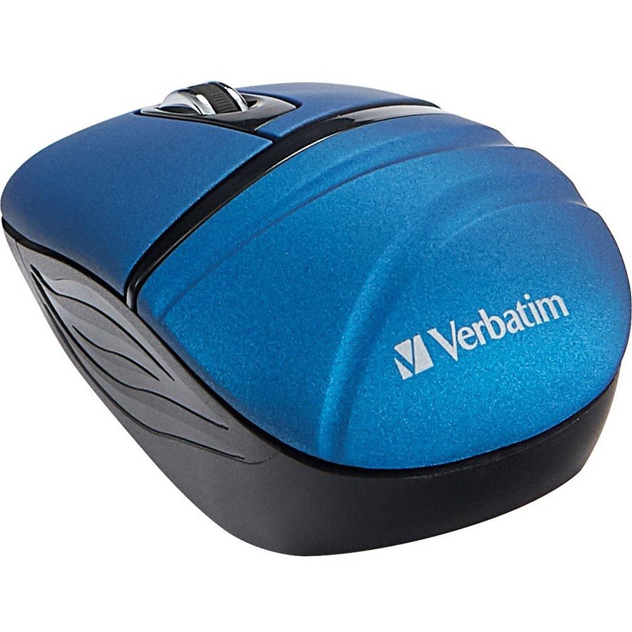 Verbatim Wireless Mini Travel Mouse, Commuter Series - Blue