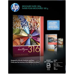 HP Matte Inkjet Brochure Paper - White