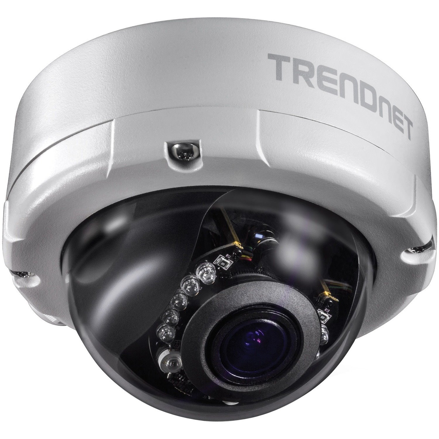TRENDnet Indoor/Outdoor 4 Megapixel, Varifocal PoE IR Dome Network Camera, Auto-Focus, Optical Zoom, Manual Pan/Tilt, Night Visions Up to 98ft, IP66 Rated Housing, ONVIF, IPv6, TV-IP345PI