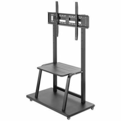 Trolley Mount Stand for TV & Monitors, For screens 37" to 100", VESA compatability: all between 200x200 to 800x600mm - check the dimensions of the four mounting holes on back of screen to ensure it fits, Max 150kg, Height-adjustable to four levels,Bracket
