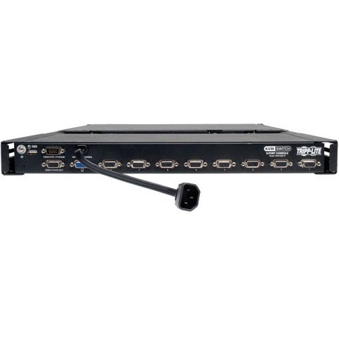 Tripp Lite by Eaton NetController 8-Port 1U Rack-Mount Console KVM Switch with 19-in. LCD, TAA