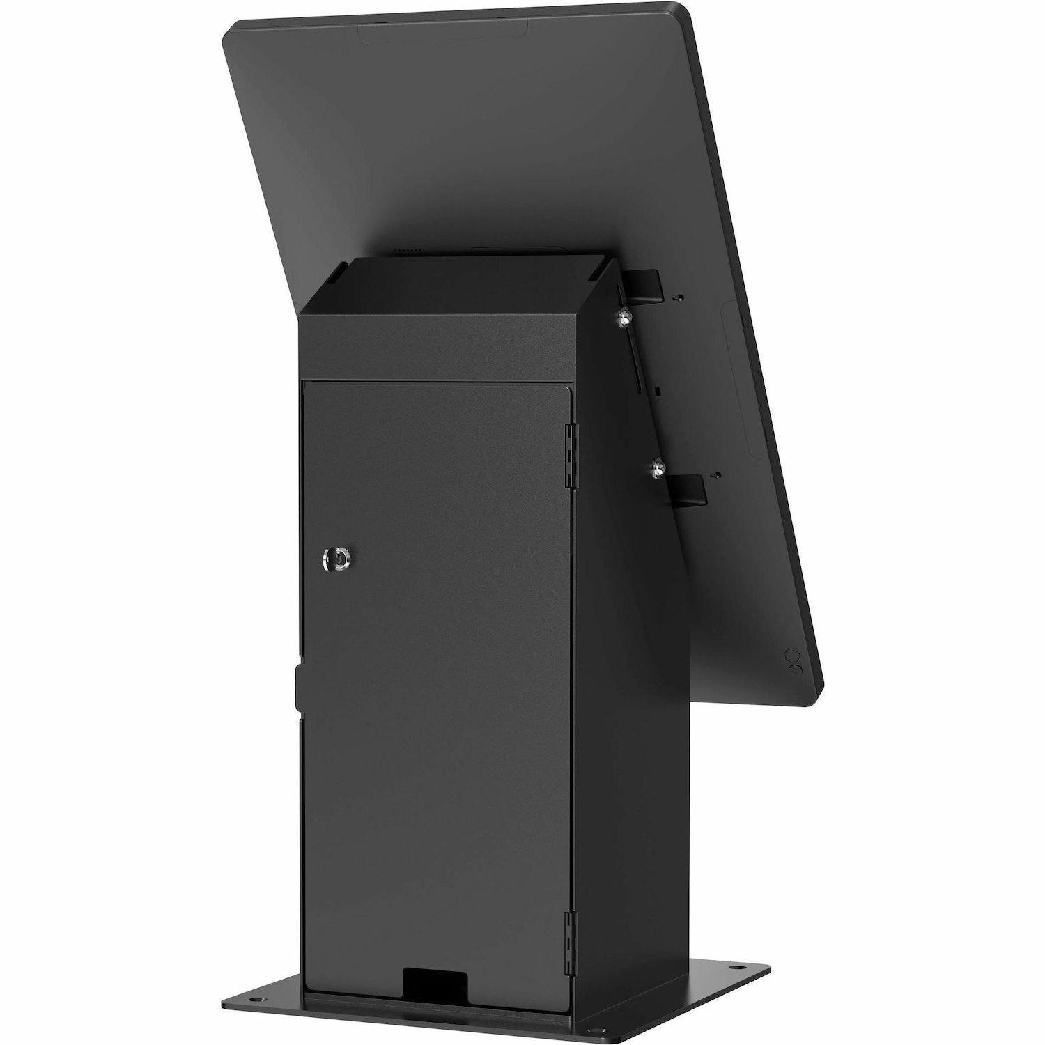 CTA Digital Self Service Kiosk with Printer Compartment and Storage (Black)