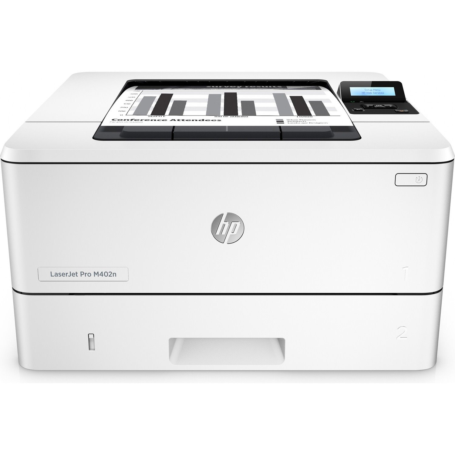 HP LaserJet Pro M402N Desktop Laser Printer - Refurbished - Monochrome