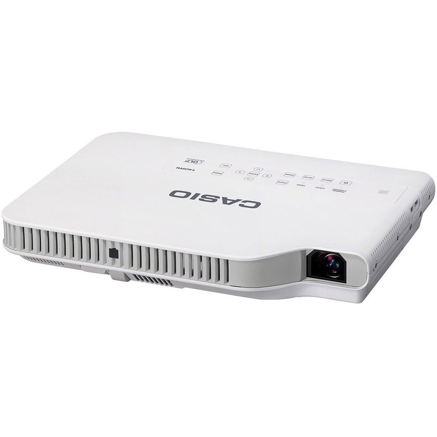 Casio Slim XJ-A142 DLP Projector - 4:3 - White, Light Gray