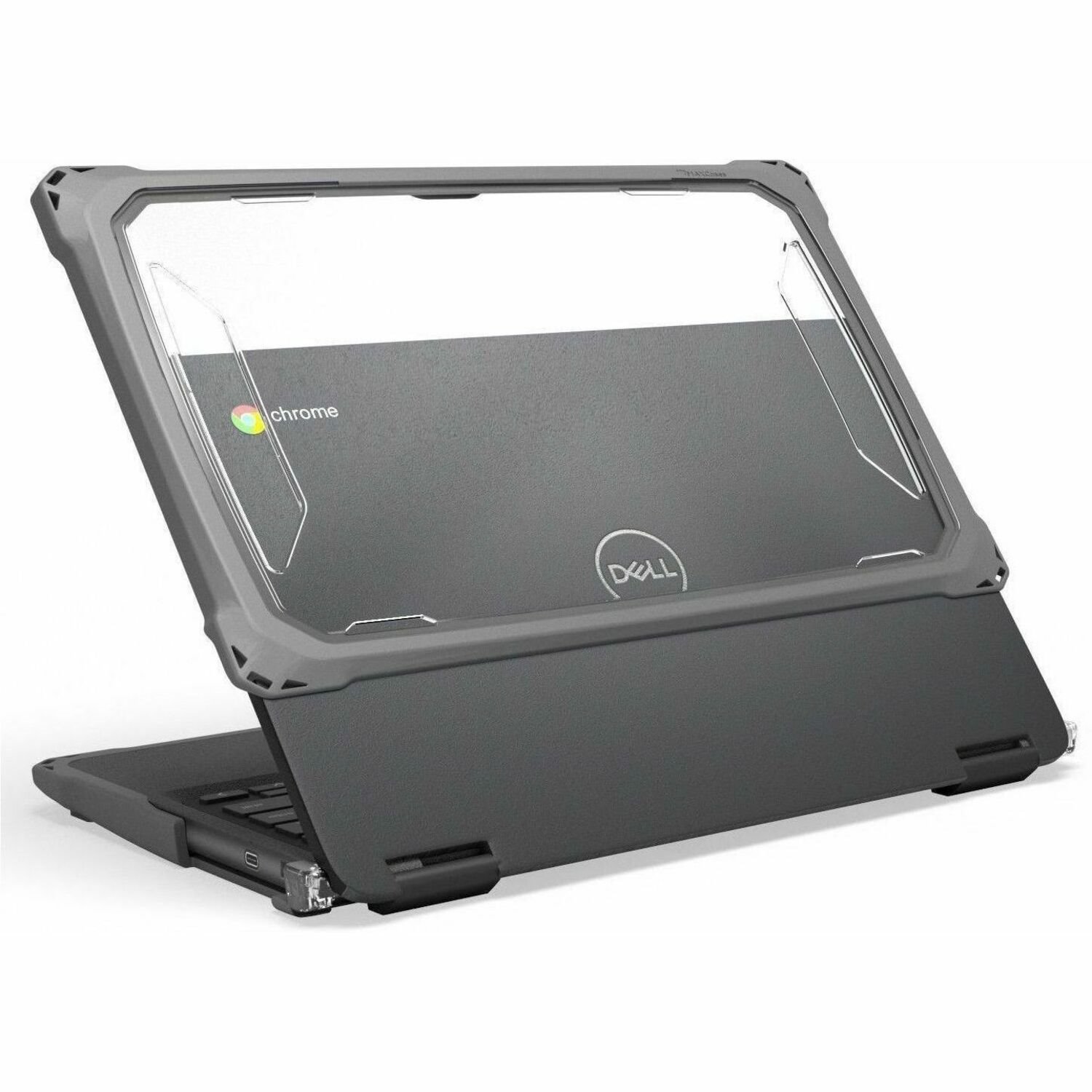 Extreme Shell-F3 Slide Case for Dell 3100/3110/3120 Chromebook 2:1 Convertible 11.6" (Gray)