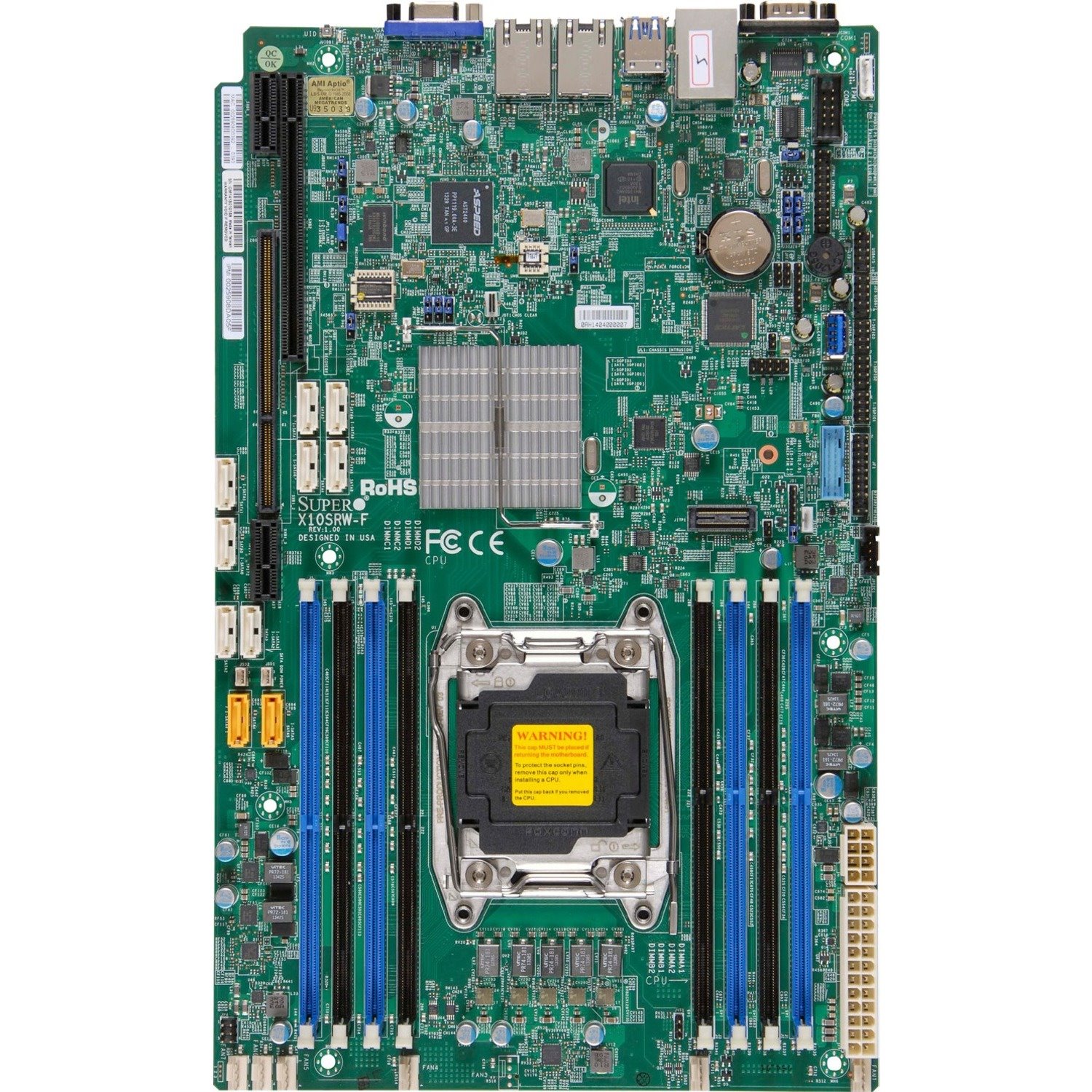 Supermicro X10SRW-F Server Motherboard - Intel C612 Chipset - Socket LGA 2011-v3 - Proprietary Form Factor