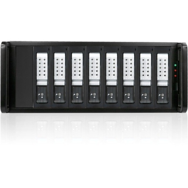 RAIDage JAGE480HDSL-DE Drive Enclosure 12Gb/s SAS, SATA/600 - Mini-SAS HD Host Interface - 4U Rack-mountable - Black, Silver