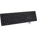 V7 KW550DEBT Keyboard - Wireless Connectivity - USB Interface - German - QWERTZ Layout - Black