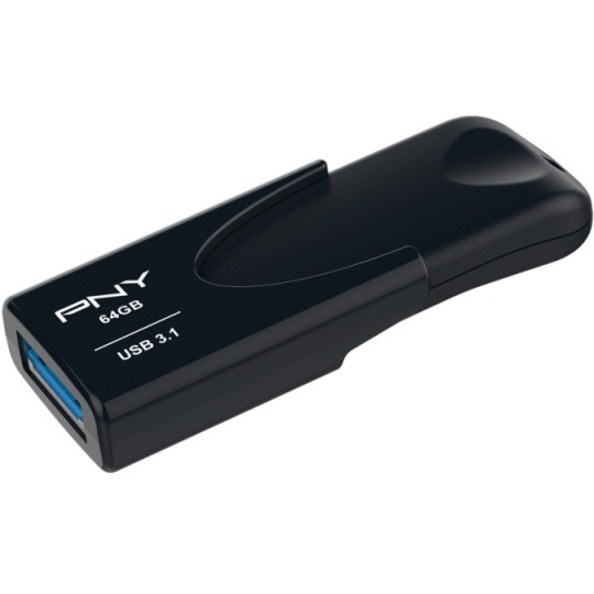 PNY Attach&eacute; 4 3.1 64 GB USB 3.1 Type A Flash Drive - Black