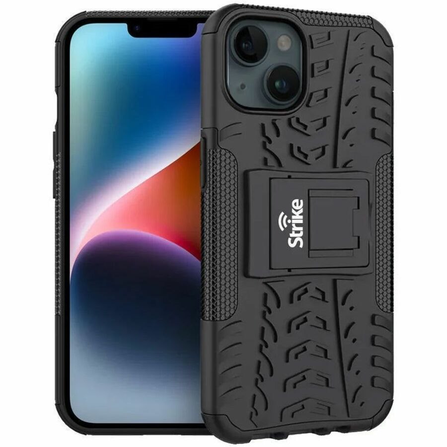 Strike Rugged Case for Apple iPhone 14 Plus Smartphone - Textured Grip - Black