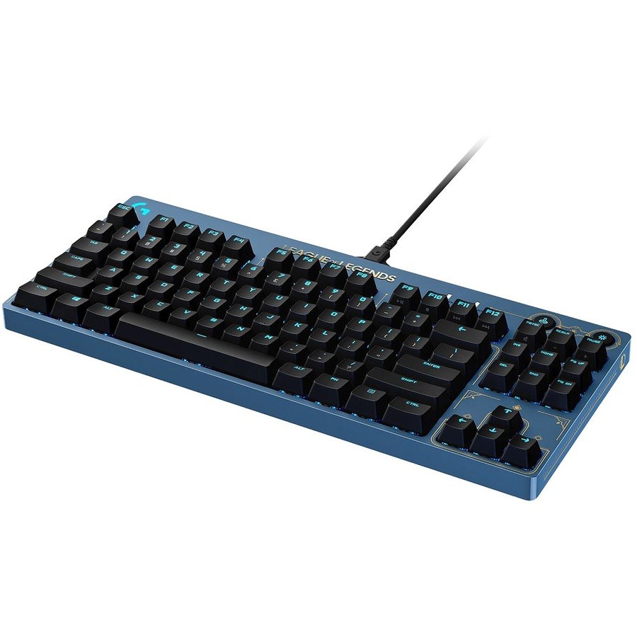 Logitech G PRO Gaming Keyboard - Cable Connectivity - USB Interface - RGB LED - English (US)