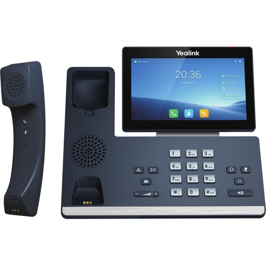 Yealink T58W Pro IP Conference Station - Corded/Cordless - Corded/Cordless - DECT, Bluetooth - Wall Mountable - Classic Gray