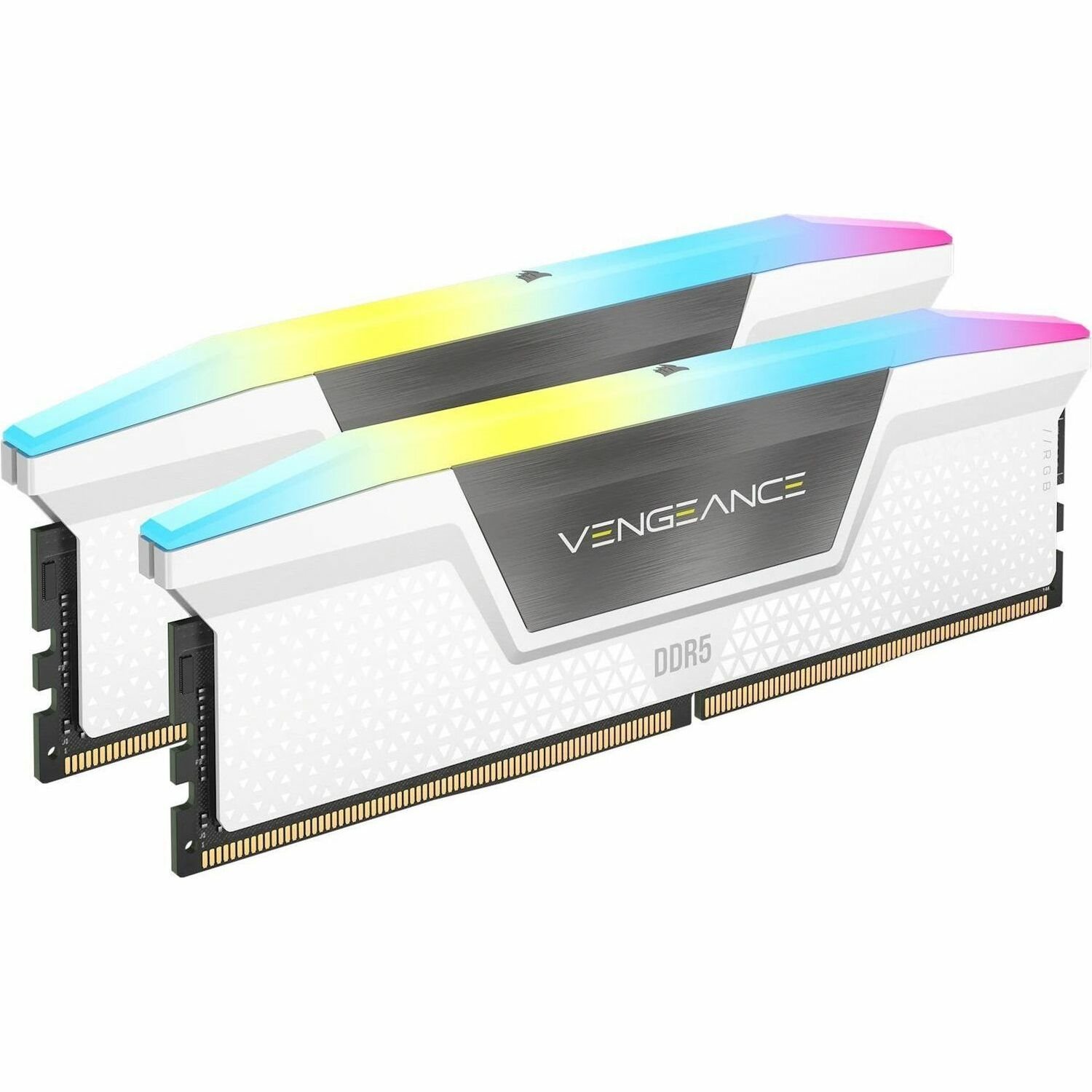 Corsair Vengeance RGB 64GB (2x32GB) DDR5 DRAM 6000MT/s CL30 Memory Kit - White
