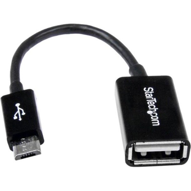 StarTech.com 5in Micro USB to USB OTG Host Adapter M/F