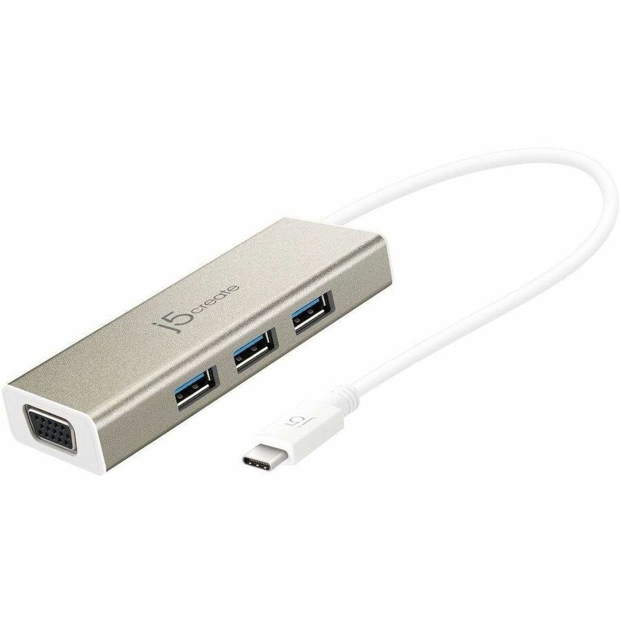 j5create JCH411 USB Hub - USB 3.1 (Gen 1) Type C - 1.25 GB/s - Desktop, Notebook, Smartphone, Tablet