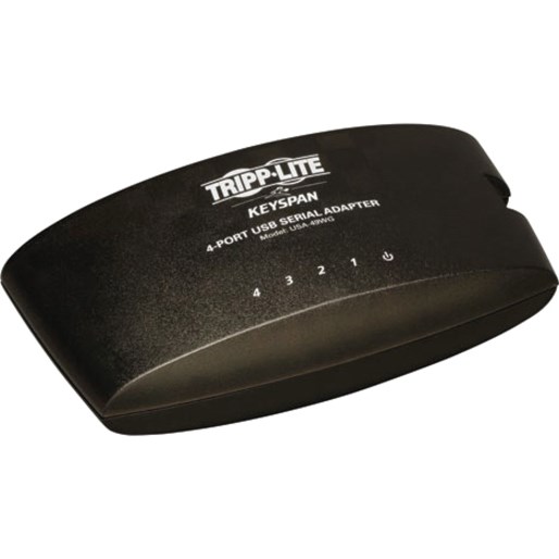 Eaton Tripp Lite Series USB-A to Serial Adapter Hub (DB9) - Keyspan, High-Speed (M/M), 4-Port, TAA