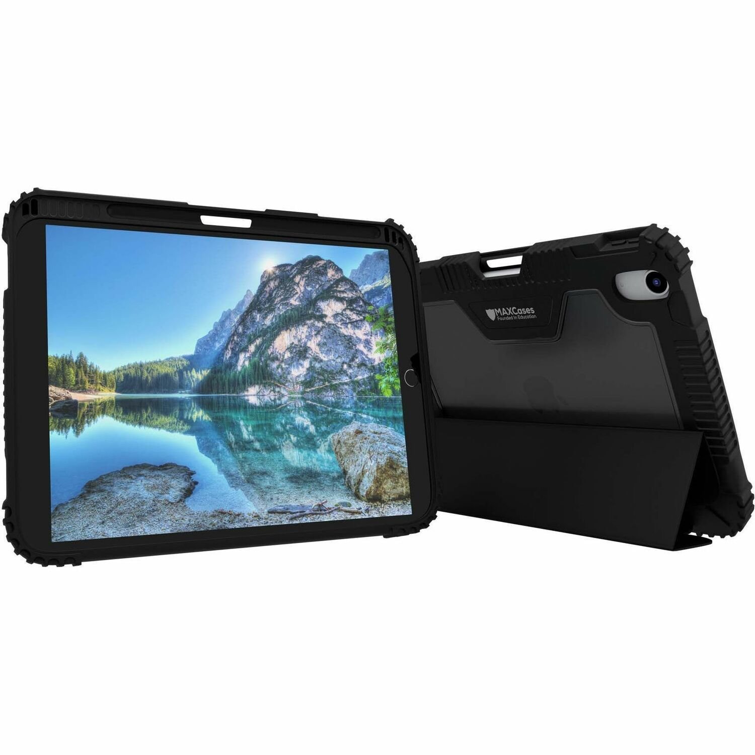 MAXCases Extreme Folio-X Rugged Carrying Case (Folio) for 27.6 cm (10.9") to 27.7 cm (10.9") Apple iPad (10th Generation) Tablet - Black