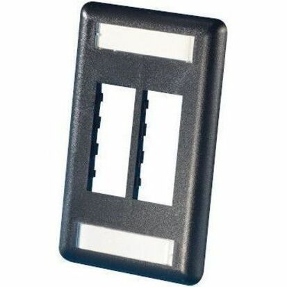 Ortronics Tracjack Faceplate, Four-Port (Single Gang),Plastic