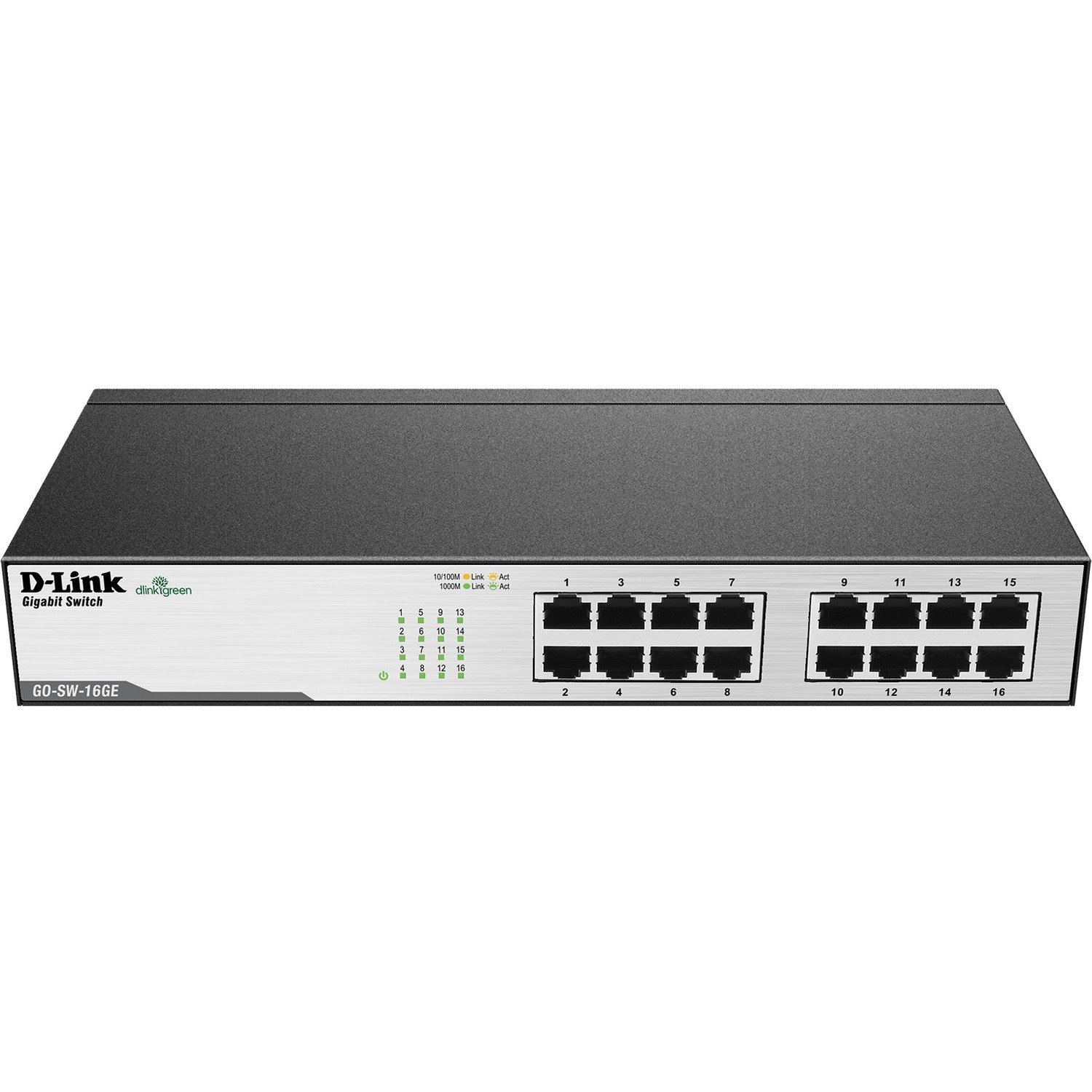 D-Link 16 Ports Ethernet Switch - 10/100/1000Base-T