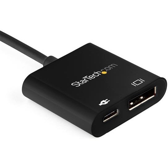 StarTech.com USB C to DisplayPort Adapter with 60W Power Delivery Pass-Through - 8K/4K USB Type-C to DP 1.4 Video Converter w/ Charging