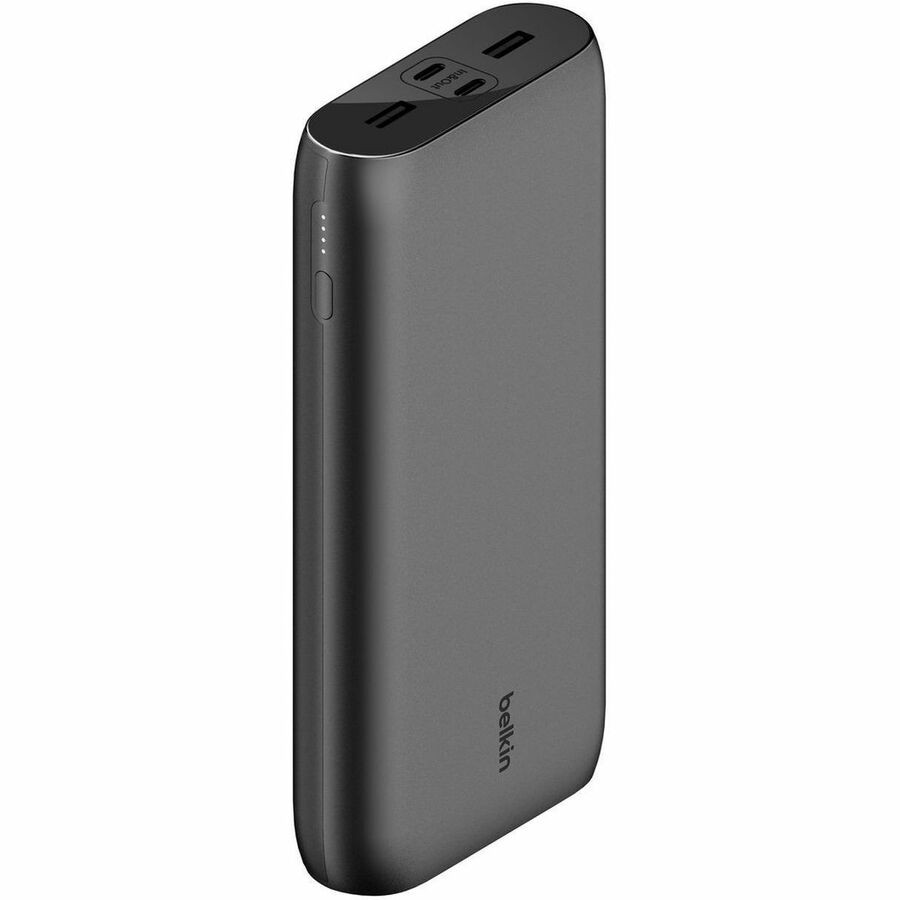 Belkin BoostCharge CCC-Certified 26k mAh Power Bank (4 Port ) + USB-C to USB-C Cable (45CM) - Black (BPB016BTBK), 2x USB-A, 2x USB-C, 2 Years Warranty