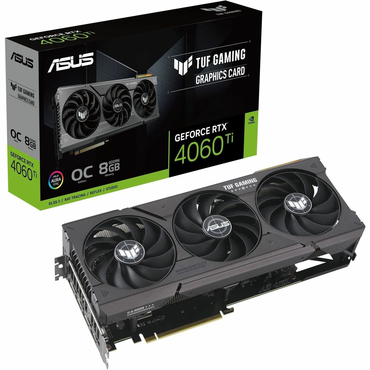 TUF NVIDIA GeForce RTX 4060 Ti Graphic Card - 8 GB GDDR6 - Full-height