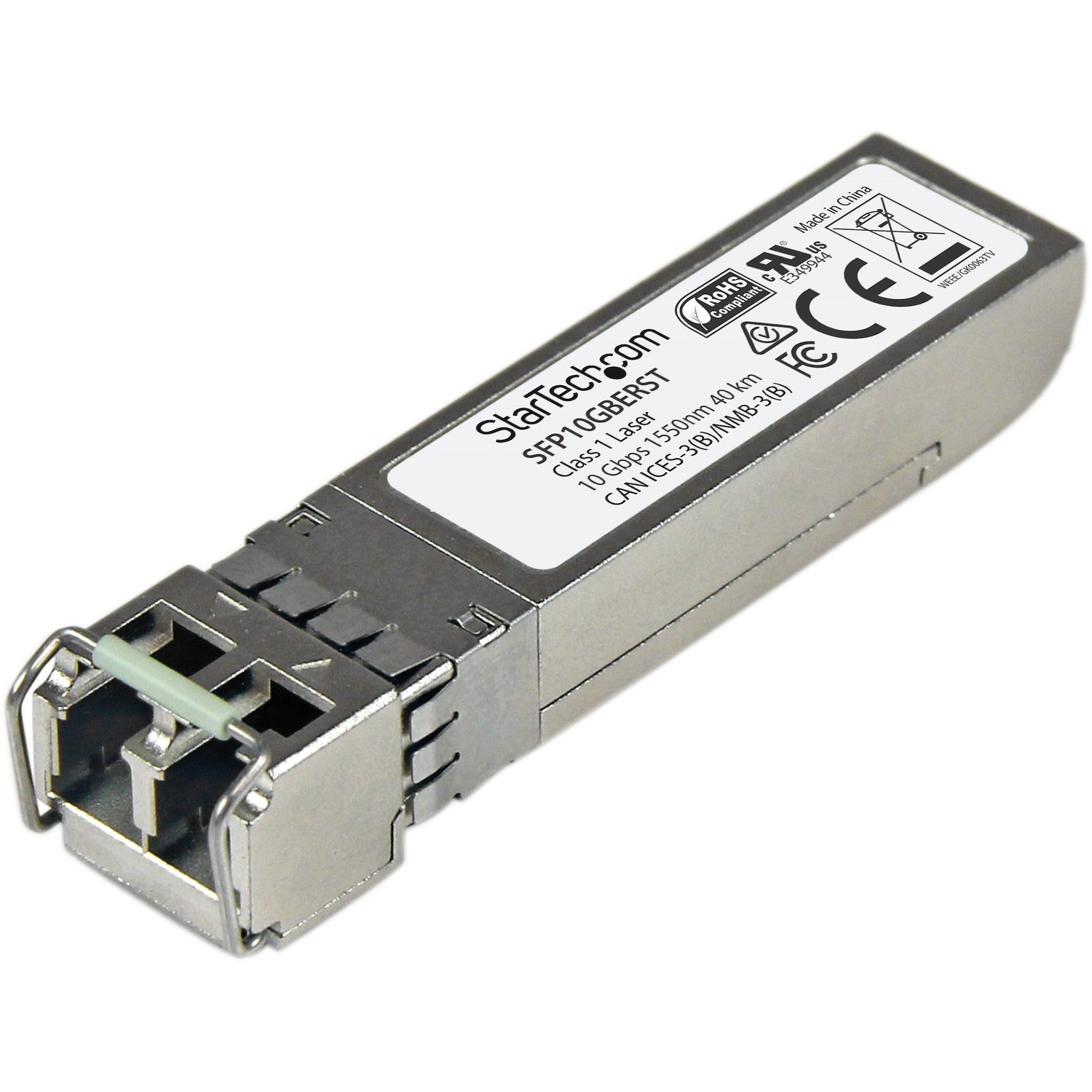 StarTech.com MSA konformes 10 Gigabit Glasfaser SFP+ Transceiver Modul - 10GBASE-ER - SM LC - 40 Km - 1550nm