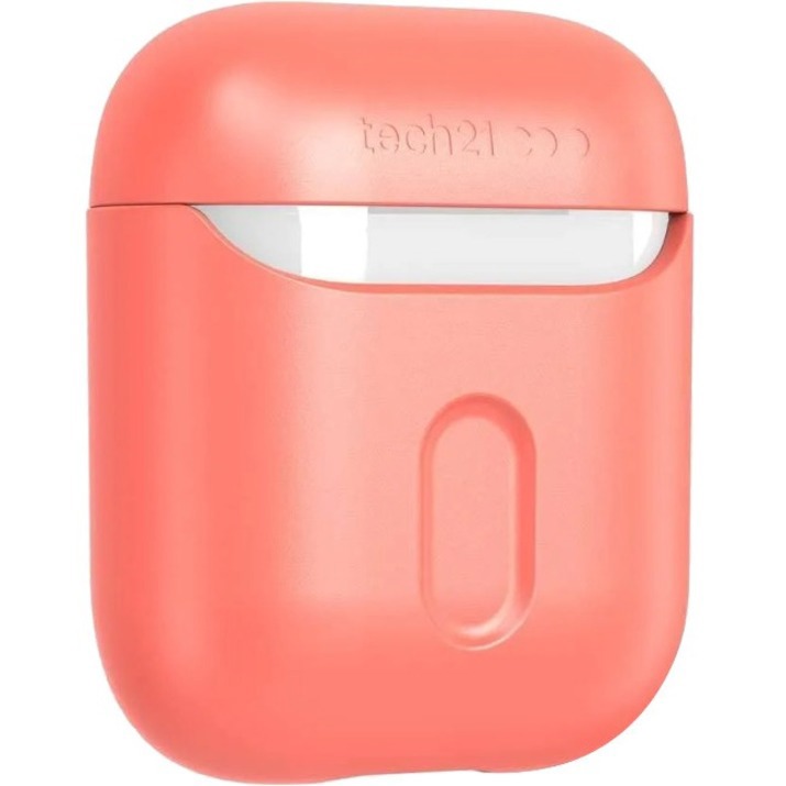 Tech21 Studio Colour Carrying Case Apple AirPods - Coral My World