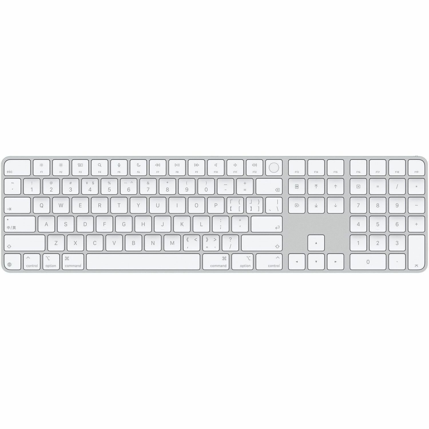 Apple Magic Keyboard - Wired/Wireless Connectivity - USB Type C Interface - Chinese - White