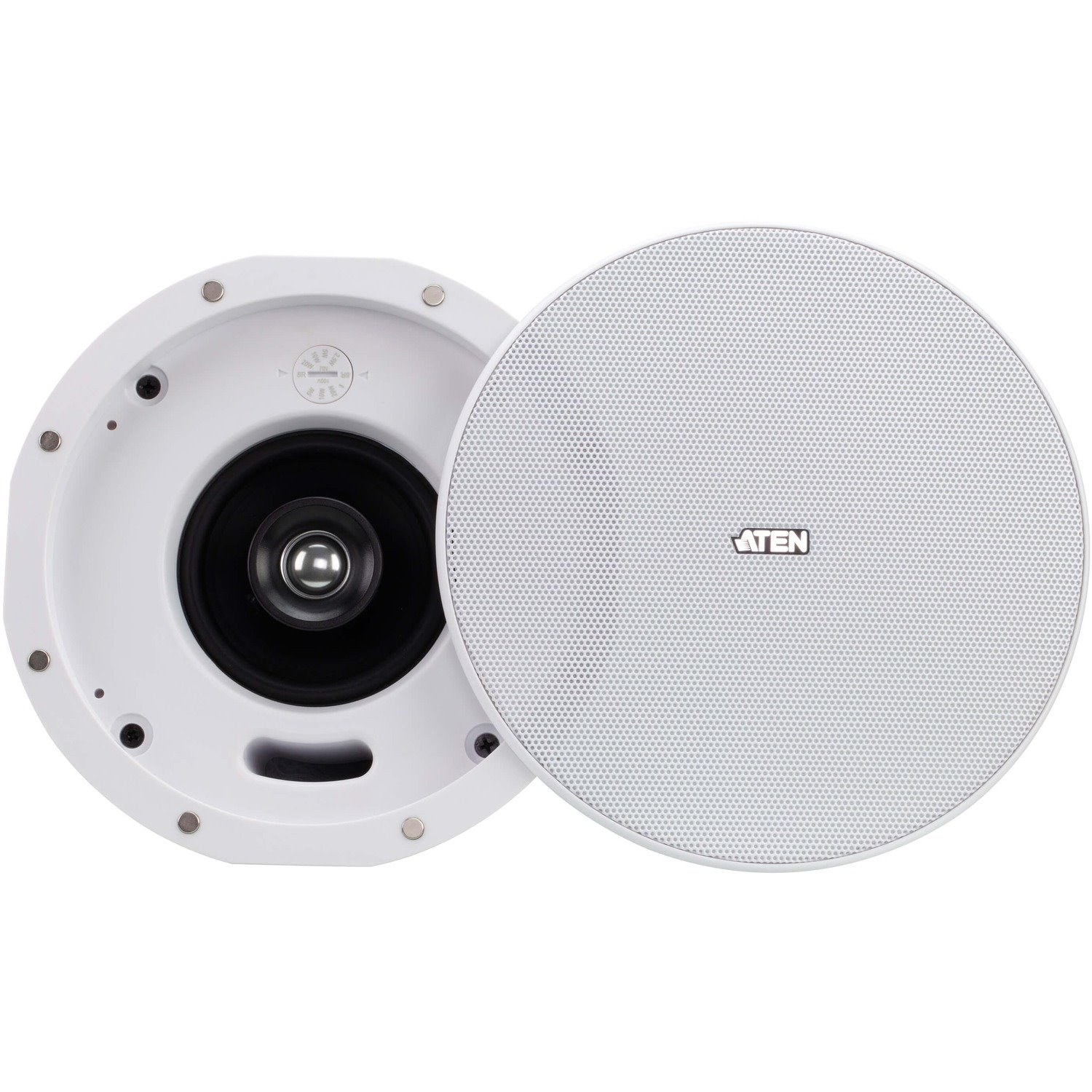 ATEN AS104 2-way Ceiling Mountable Speaker - 30 W RMS - White