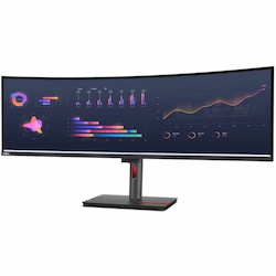 Lenovo ThinkVision P49w-30 49" Class Webcam Dual Quad HD (DQHD) Curved Screen LED Monitor - 32:9