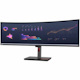 Lenovo ThinkVision P49W-30 49" Class Dual Quad HD (DQHD) Curved Screen LED Monitor - 32:9 - Raven Black
