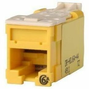 Ortronics Clarity High Density Jack (HDJ) CAT6A, T568A/B, Yellow