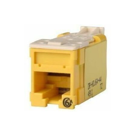 Ortronics Clarity High Density Jack (HDJ) CAT6A, T568A/B, Yellow