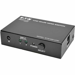 Eaton Tripp Lite Series 2-Port HDMI Switch with Remote Control - 4K @ 60 Hz, 4:4:4, HDR, 3D, HDCP 2.2, EDID