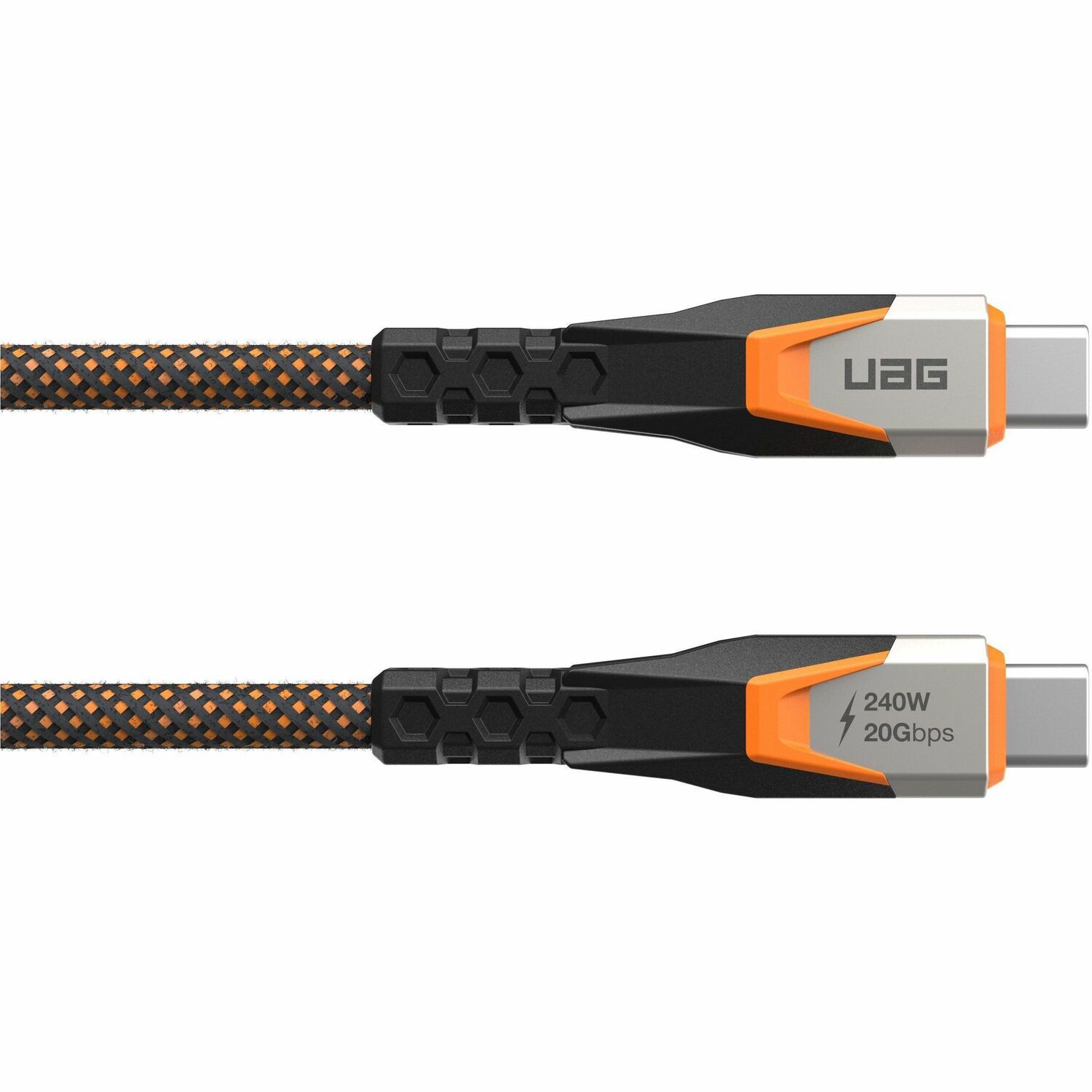 Urban Armor Gear USB-kabel Usb 3.2 Gen 2X2 0,75 M Usb C Zwart, Oranje - 9B4415114097