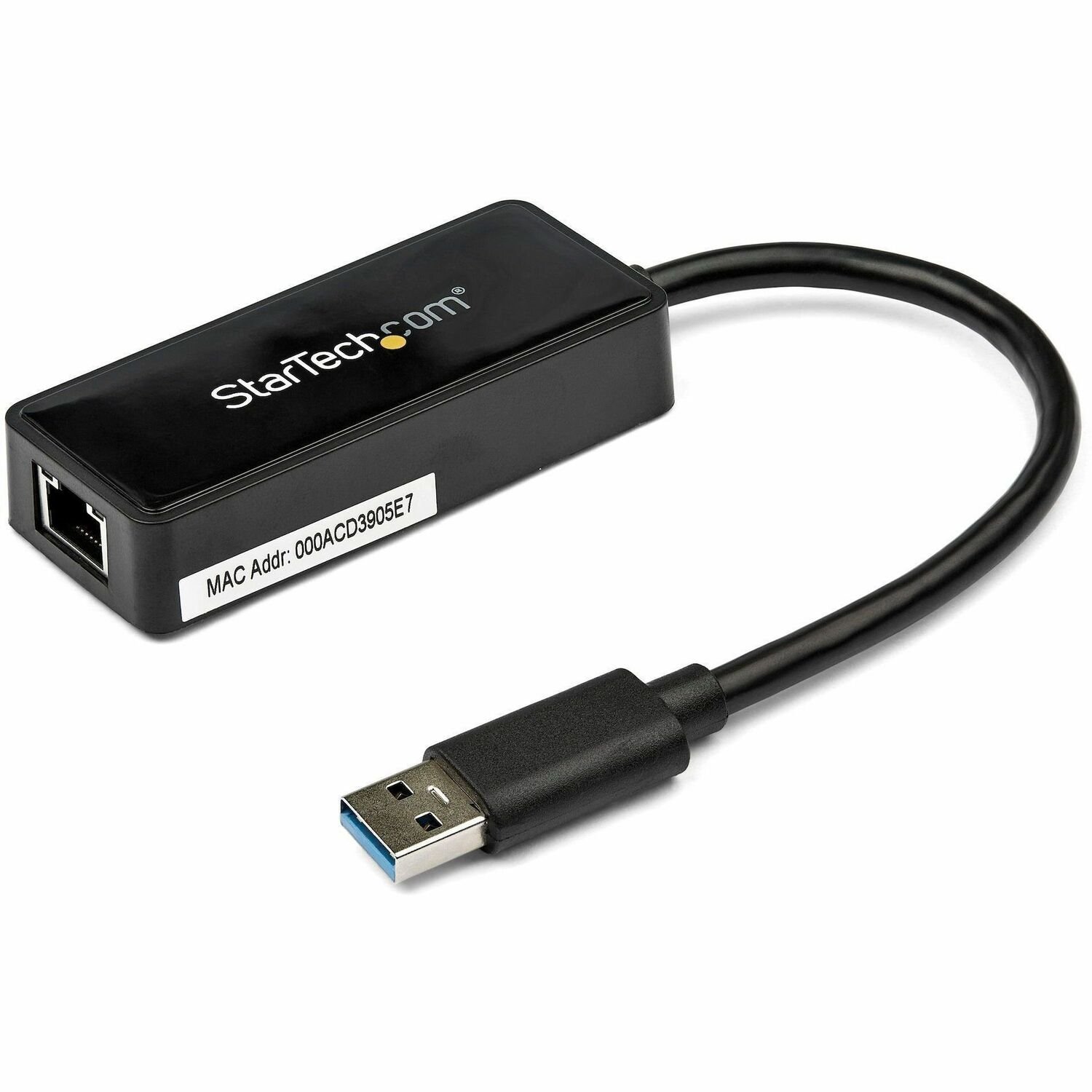 StarTech.com USB 3.0 Gigabit Ethernet Lan Adapter mit USB Port - Schwarz