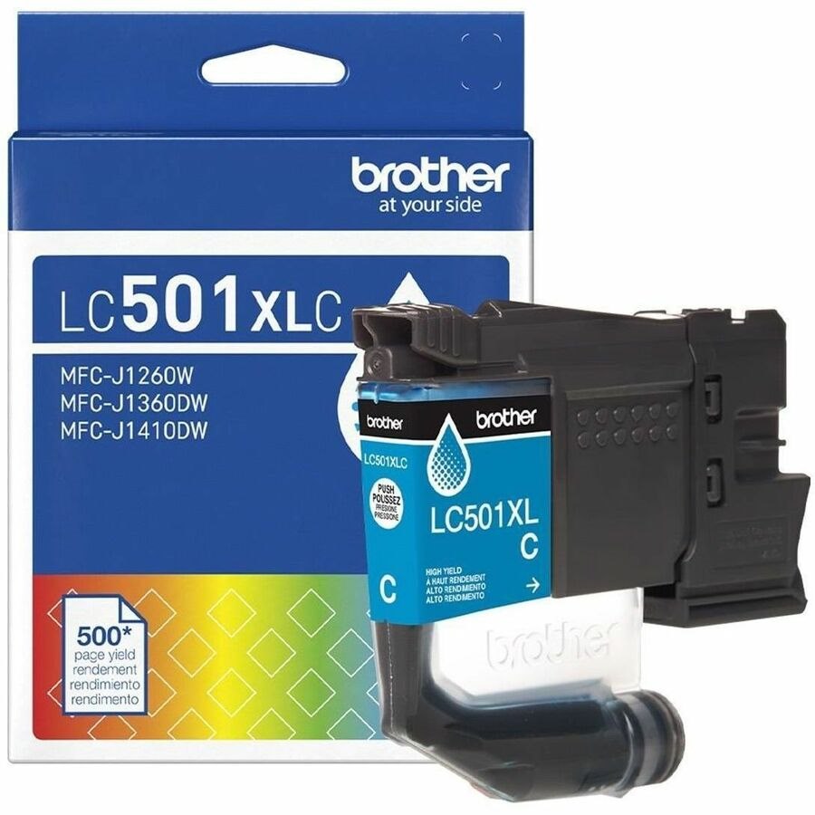 Brother LC501XLC Original High Yield Inkjet Ink Cartridge - Cyan Pack